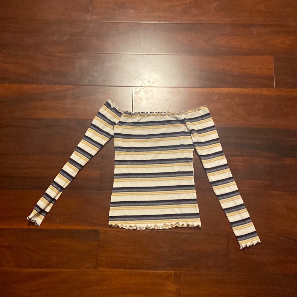 Striped charolette russe long sleeve